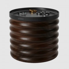 Κουτί Αποθήκευσης - Κοσμηματοθήκη Tesora 1021398-048 13x12cm Black-Walnut Umbra