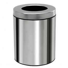 Trash Can Office 5Lt 2128-001 21x28cm Inox Pam&Co INOX