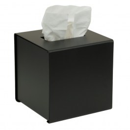 Κουτί Για Χαρτομάντηλα Κύβος 124-403 13x13x13cm Matte Black Pam&Co BLACK
