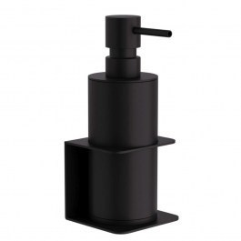 Container of Cream Soap Wall Mounted 81-403 7,5x7x19cm Matte Black Pam&Co BLACK