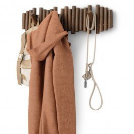 Picket Wall Hook 1023554-746-CHN 61x4x17cm Aged Walnut Umbra WALNUT