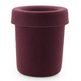 Hide Office Bin 610012 Φ31,6x36cm Burgundy Normann Copenhagen BURGUNDY