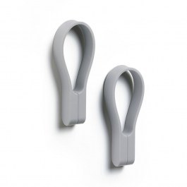 Κρεμάστρες Πετσέτας Μαγνητικές Loop 34873 (Σετ 2τμχ) 9cm Gull Grey Zone Denmark LIGHT GREY