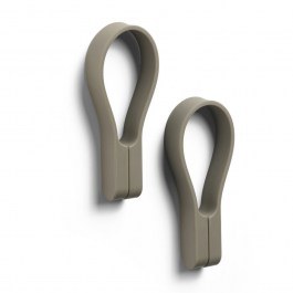 Κρεμάστρες Πετσέτας Μαγνητικές Loop 27927 (Σετ 2τμχ) 9cm Taupe Zone Denmark TAUPE