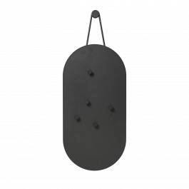 A-Bulletin Board Metal Notice Board 12343 30x60cm Zone Denmark BLACK
