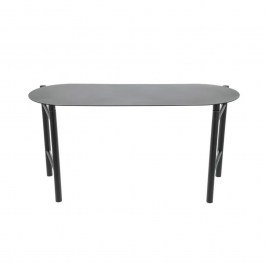 Παγκάκι Πτυσσόμενο Μεταλλικό Disc 32238 90x33x45cm Black Zone Denmark BLACK