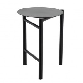 Σκαμπώ Πτυσσόμενο Μεταλλικό Disc 32237 33x45cm Black Zone Denmark BLACK