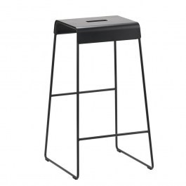 Σκαμπώ Μπαρ Μεταλλικό A-Stool 24501 38x38x65cm Black Zone Denmark BLACK