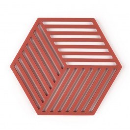 Σουπλά Hexagon 36549 Για Ζεστά Σκεύη 16x14cm Burned Red Zone Denmark RED