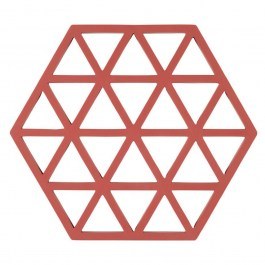 Σουπλά Triangles 36557 Για Ζεστά Σκεύη 16x14cm Burned Red Zone Denmark RED