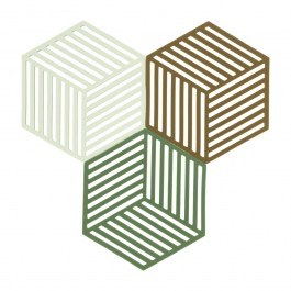 Σουπλά Hexagon 36856 Για Ζεστά Σκεύη (Σετ 3τμχ) 16x14cm Grass-Mint-Liquorice Zone Denmark GREEN