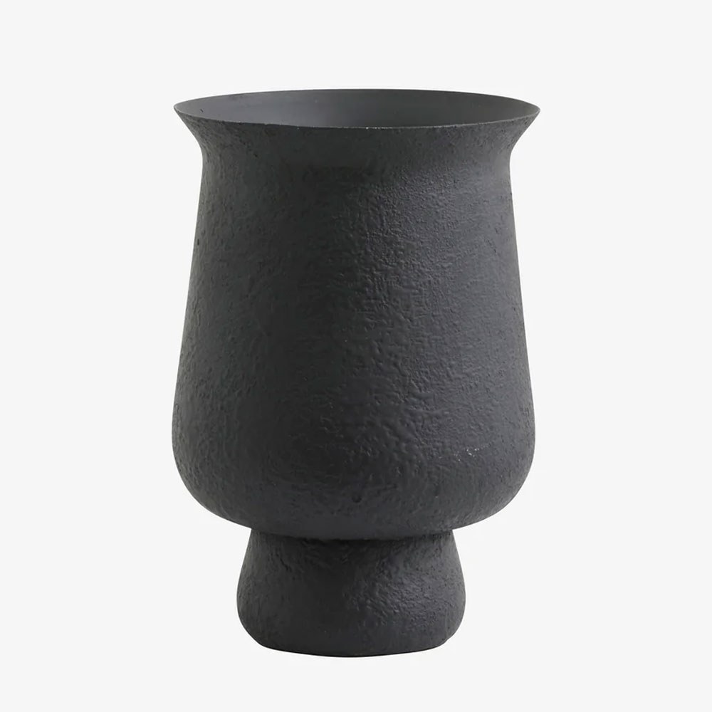 Γλάστρα Μεταλλική Adony S 8833 22x15cm Black Nordal [BLACK]