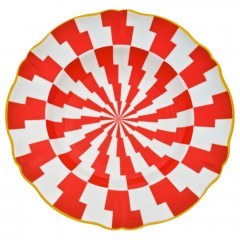 &Pi;&iota;ά&tau;&omicron; &Beta;&alpha;&theta;ύ Fulmine - Abracadabra ABR00044 &Phi;23cm Red-White Bitossi Home