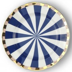 &Pi;&iota;ά&tau;&omicron; &Gamma;&lambda;&upsilon;&kappa;&omicron;ύ Fortuna - Abracadabra ABR00024 &Phi;20,5cm Blue-White Bitossi Home