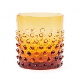 Ποτήρι Ποτού Με Φυσητό Γυαλί Hobnail 503-1 150ml Amber Anna von Lipa AMBER