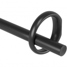 Κουρτινόξυλο Ringlet Μονό Επεκτεινόμενο 1019044-038 Φ2,5cm 107-305cm Black Umbra BLACK