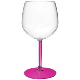 Unbreakable Cocktail Glass Ballon Tonic 5031-RSATR 582ml Clear-Fuchsia Goldplast CLEAR-FUCHSIA
