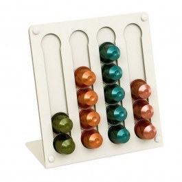 Βάση Για Κάψουλες Nespresso sd100-033 21x21x10cm Matt White Pam & Co WHITE