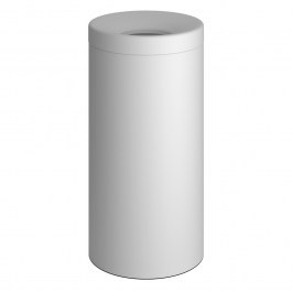Laundry Basket 663470-033 65lt 34x70cm Matt White Pam & Co WHITE