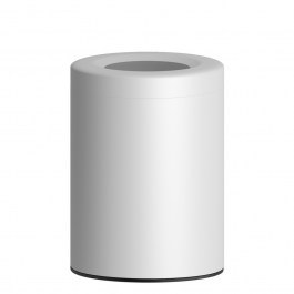 Trash Can 2536-033 12lt 25x30cm Matt White Pam & Co WHITE