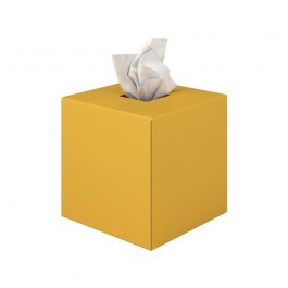 Θήκη Χαρτομάντηλων Κύβος 124-603 13x13cm Matt Yellow Pam & Co YELLOW