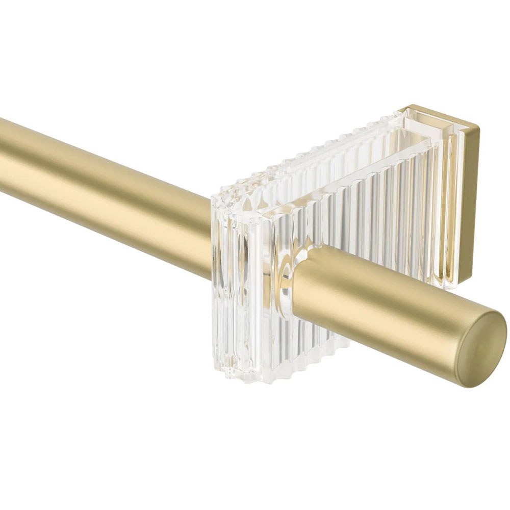 Κουρτινόξυλο Flute Μονό Επεκτεινόμενο 1023440-240 Φ2,5cm 107-305cm Gold Umbra