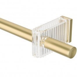 Κουρτινόξυλο Flute Μονό Επεκτεινόμενο 1023440-240 Φ2,5cm 107-305cm Gold Umbra GOLD