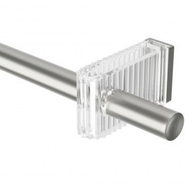 Κουρτινόξυλο Flute Μονό Επεκτεινόμενο 1023440-411 Φ2,5cm 107-305cm Nickel Umbra NICKEL