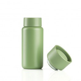 Singles Travel Mug with 2 Lids 37792 400ml Apple Zone Denmark GREEN