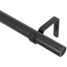 Zen Curtain Rod Single & Adjustable 1022628-038 D2,5cm 81-162cm Black Umbra BLACK