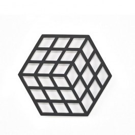 Βάση Θερμών Σκευών Cube 38796 16x14x0,9cm Black Zone Denmark BLACK