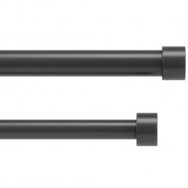 Cappa Curtain Rod Double & Adjustable 1014557-111 D2,5cm 91-168cm Black Umbra BLACK
