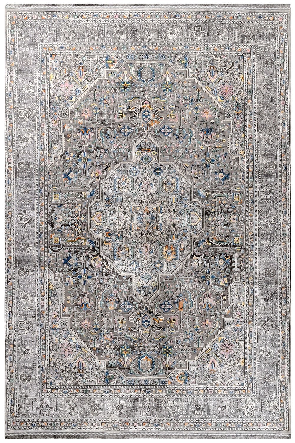 Χαλί Quares 33511-95 Grey-Multi Merinos