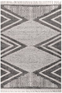 Σετ Χαλιά Κρεβατοκάμαρας 3Τμχ. Dolce 80273-195 Ivory-Grey Merinos