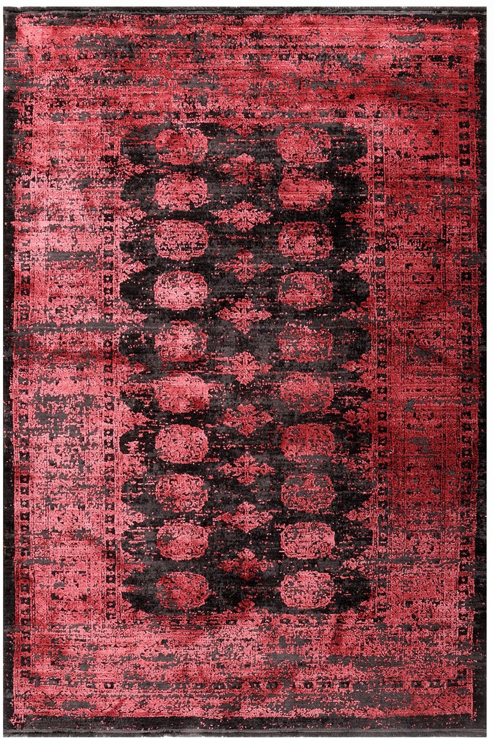 Σετ Χαλιά Κρεβατοκάμαρας 3Τμχ. Karma 00164-910 Red-Black Merinos