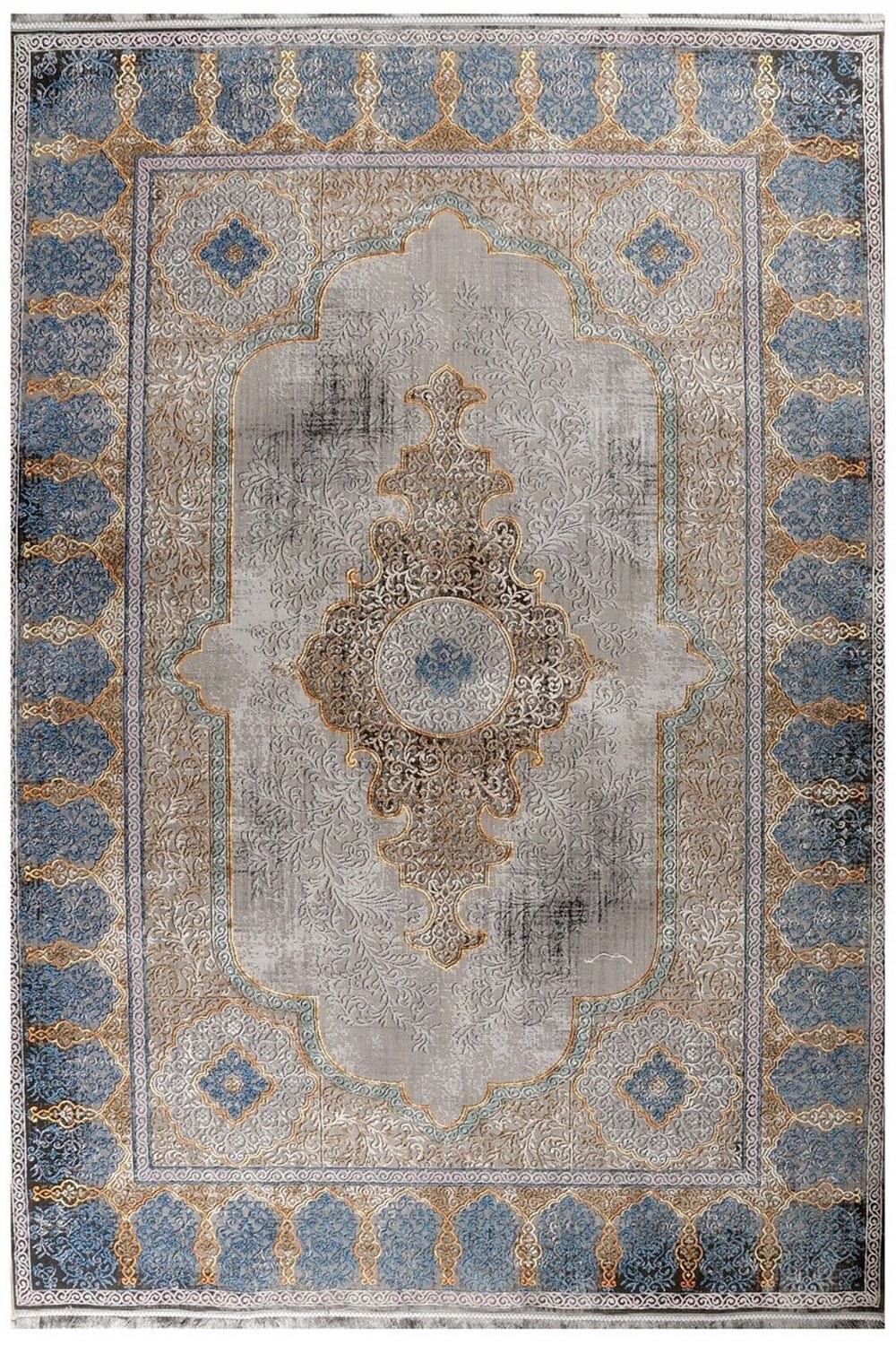 Χαλί Quares 31777-095 Grey-Blue Merinos