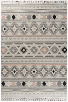Bedroom Carpets Set 3Pcs. Tenerife 54098-255 Grey-Pink Merinos