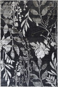 Carpet Bedroom's Set 3Pcs. Harmony 61070-995 Black-Silver Merinos