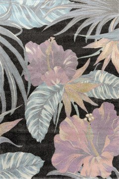Χαλί Floral 22440-297 Black-Multi Merinos