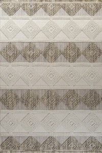 Σετ Χαλιά Κρεβατοκάμαρας 3Τμχ. Garden 61578-096 Grey-Beige Merinos