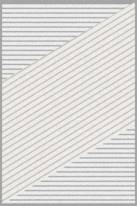 3 Piece Bedroom Carpet Set Sabrina 52001-103 White-Grey Merinos