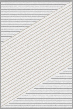 3 Piece Bedroom Carpet Set Sabrina 52001-103 White-Grey Merinos