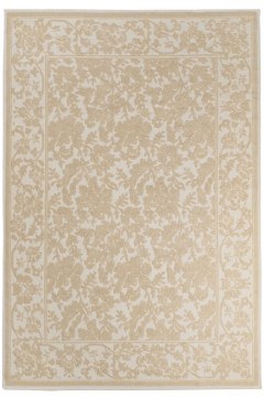 3 Piece Bedroom Carpet Set Flora 00384-119 Ivory-Beige 67X500 Merinos