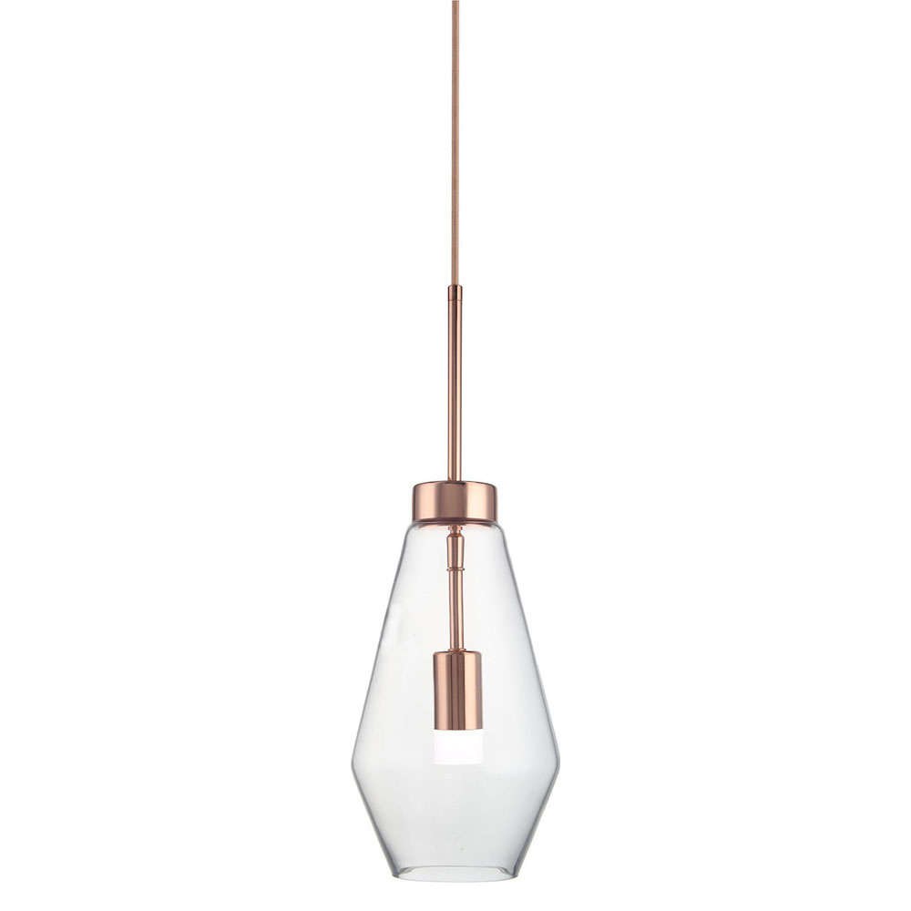Φωτιστικό Οροφής DD-GL-0627CLEAR 1xG9 Φ17cm 140cm Copper Aidonitsa