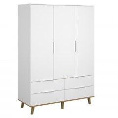 Closet Neptune TO-NEPTUNE3D4S 132x55x197cm White-Sonoma