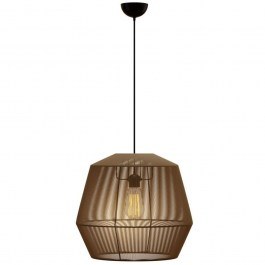Pendant Lamp MEC-80347BROWN D39x120cm 1xΕ27 40W Brown Aidonitsa BROWN