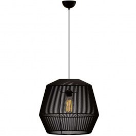 Pendant Lamp MEC-80347BLACK D39x120cm 1xΕ27 40W Black Aidonitsa BLACK