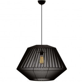 Pendant Lamp MEC-80460BLACK D60x120cm 1xΕ27 40W Black Aidonitsa BLACK