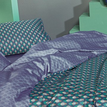 Μαξιλαροθήκες Ladon 02 (Σετ 2τμχ) Blue -Green -Beige Kentia