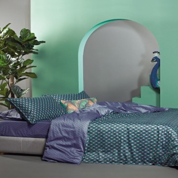 Σεντόνια Ladon 02 (Σετ 4τμχ) Blue -Green -Beige Kentia